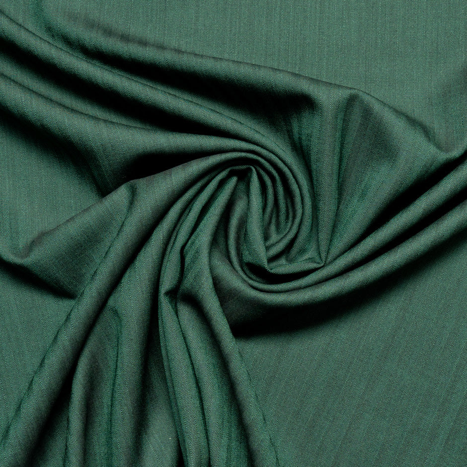 Green Double-Faced Super 130s Pure Wool Suiting
