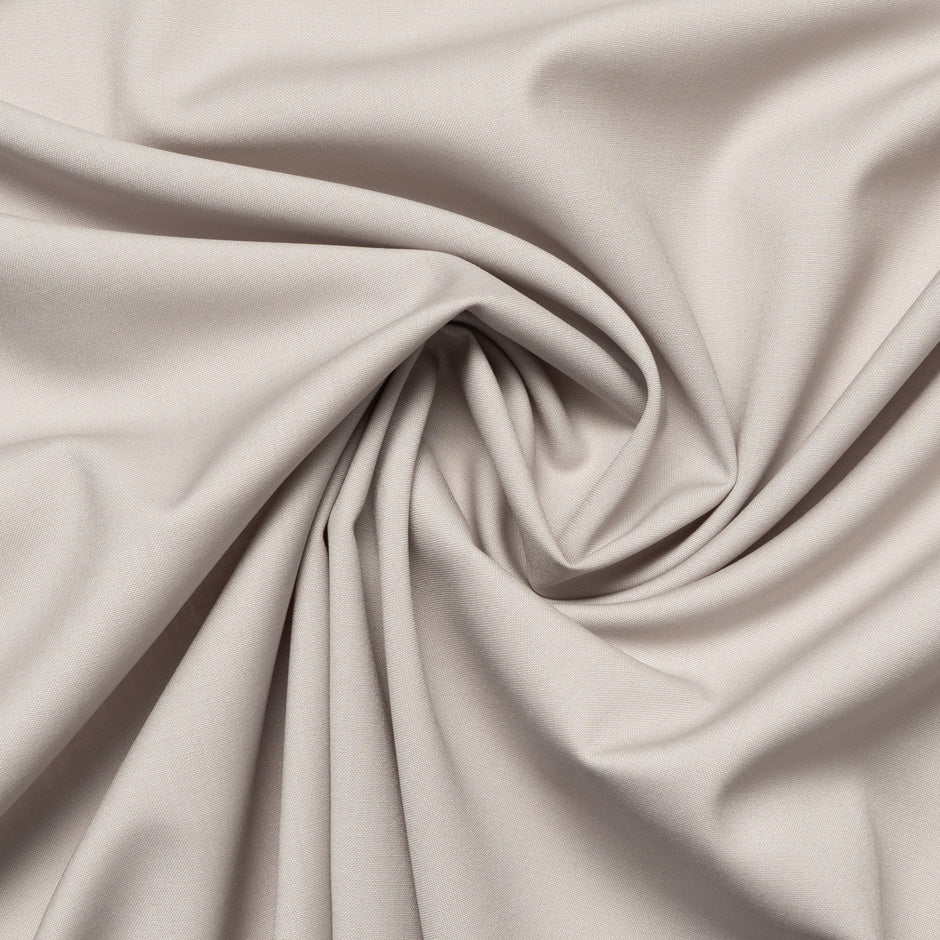 Plain Soft Taupe Super 120s Pure Wool Suiting