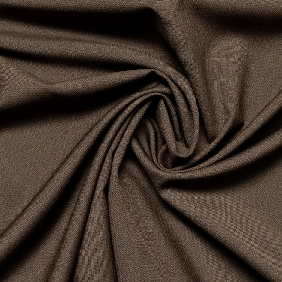 Chocolate Brown Super 120s Pure Wool Suiting