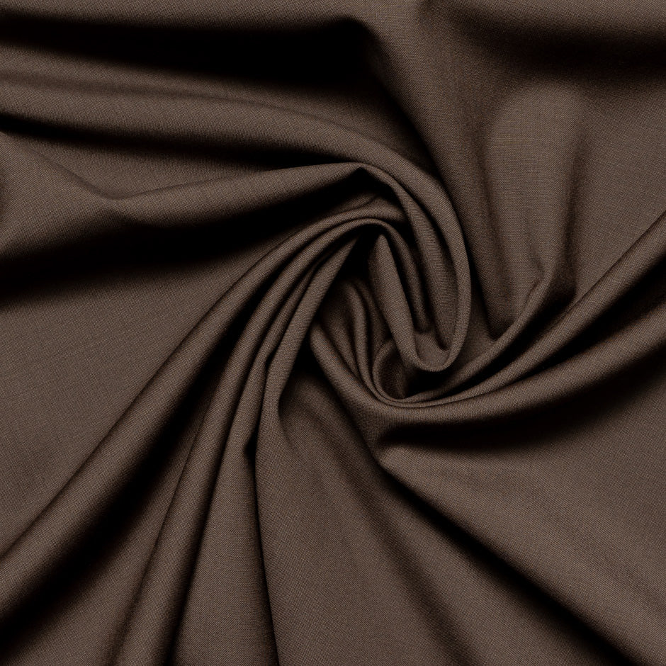 Chocolate Brown Super 120s Pure Wool Suiting