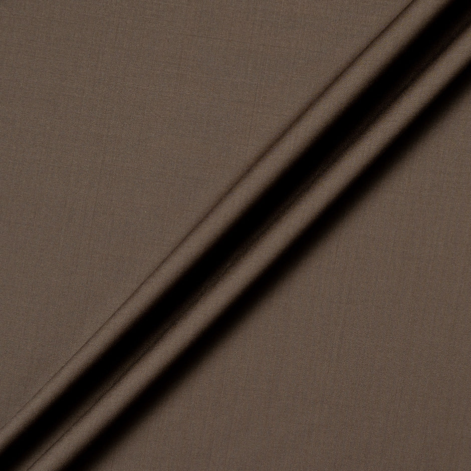 Chocolate Brown Super 120s Pure Wool Suiting