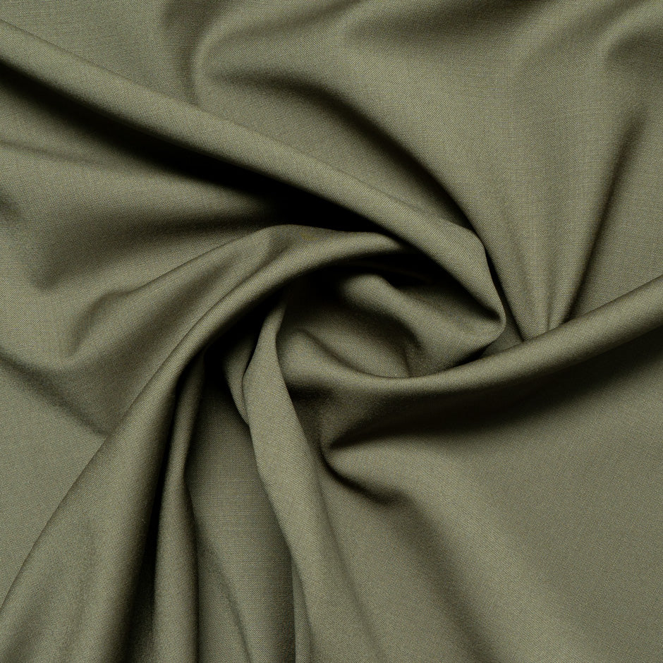 Army Green Super 120s Pure Wool Suiting