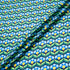 Blue & Green Geo Floral Printed Pure Silk Jacquard