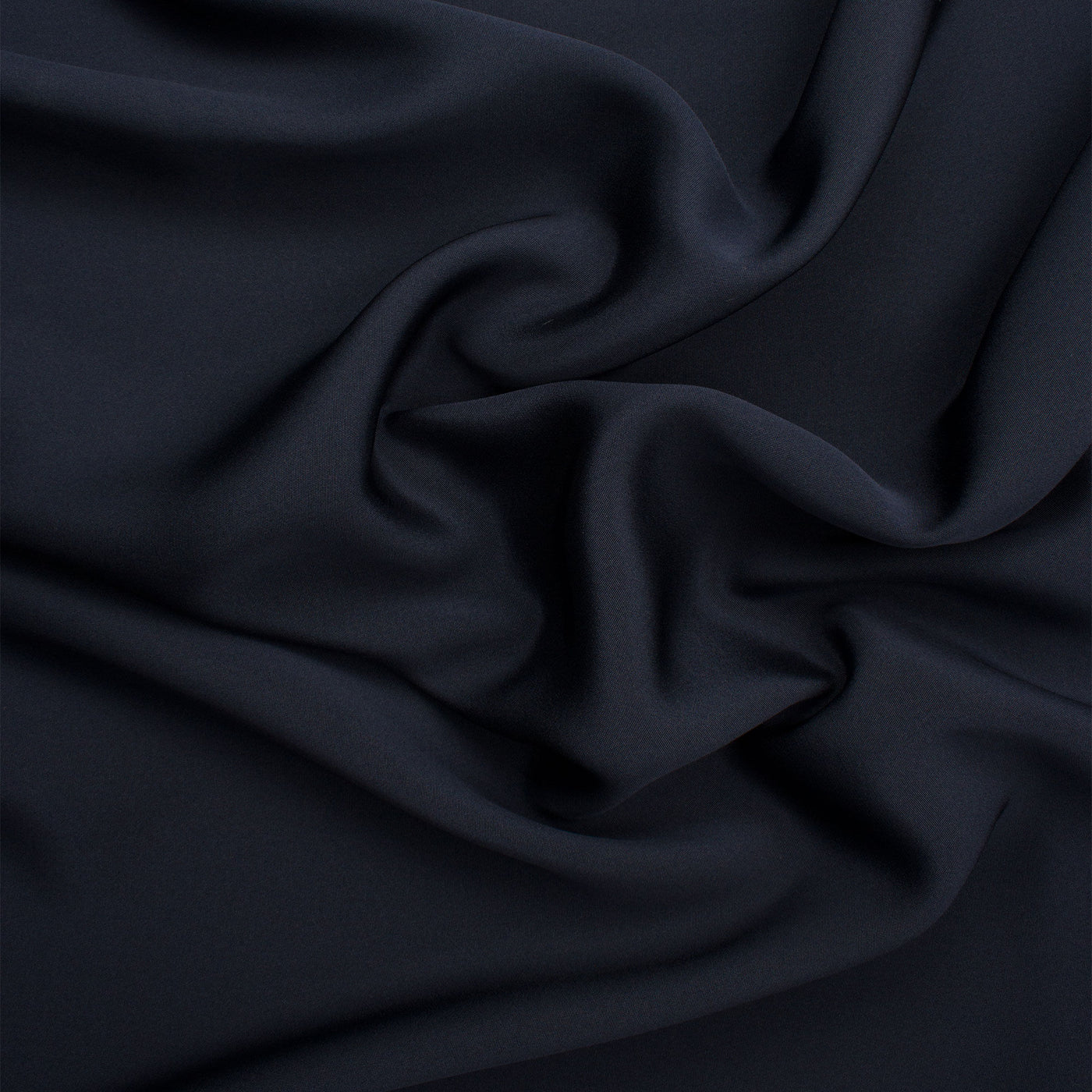 Dark Navy Silk Marocain Crêpe