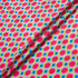 Pink Geometric Printed Green Silk Jacquard