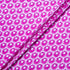 Fuchsia Geo Retro Floral Printed Silk Jacquard