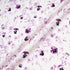 Purple Floral Printed White Pure Cotton