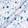 Dark Blue Floral Printed White Pure Cotton