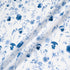 Dark Blue Floral Printed White Pure Cotton
