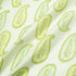 Lime Green Paisley Printed Pure Silk Gazar