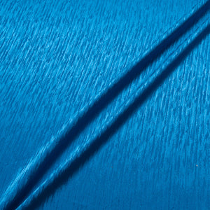 Ocean Blue Crinkle Jacquard Pure Silk
