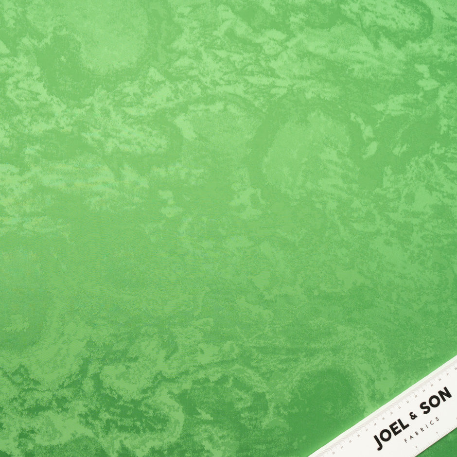 Apple Green Viscose Blend Jacquard