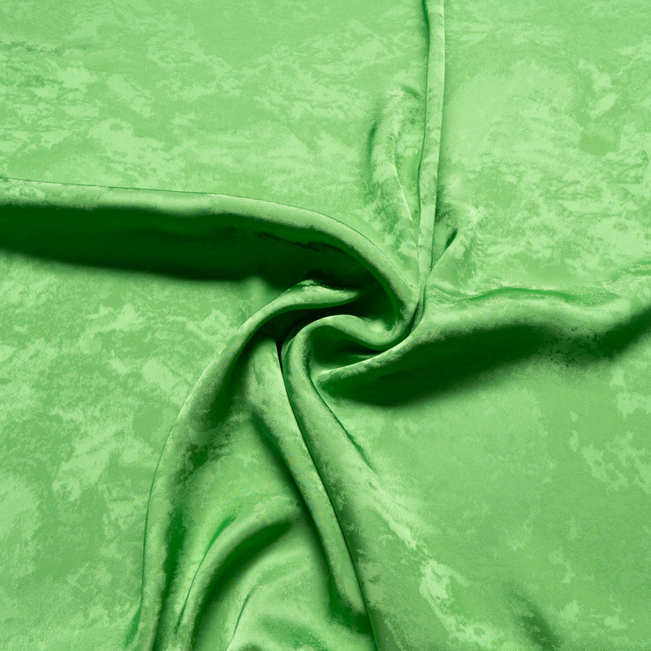 Apple Green Viscose Blend Jacquard