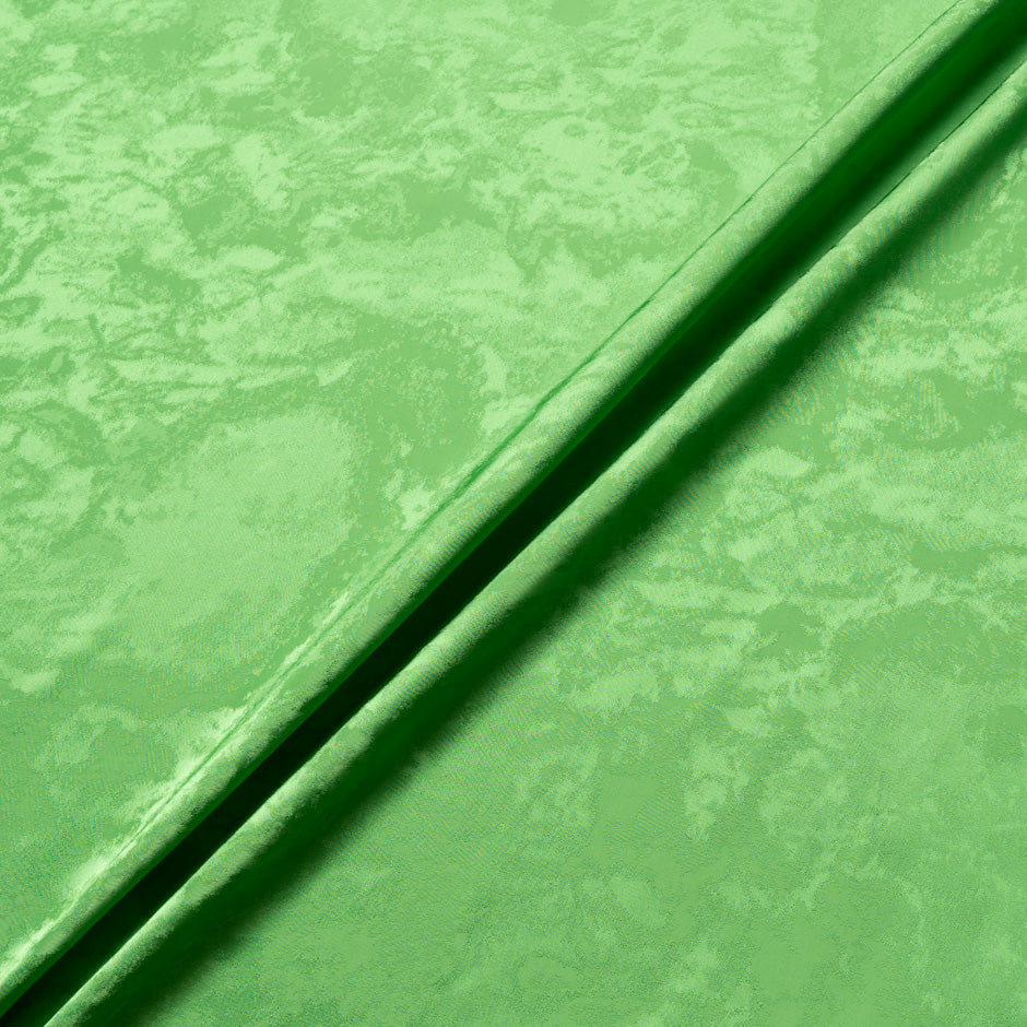 Apple Green Viscose Blend Jacquard