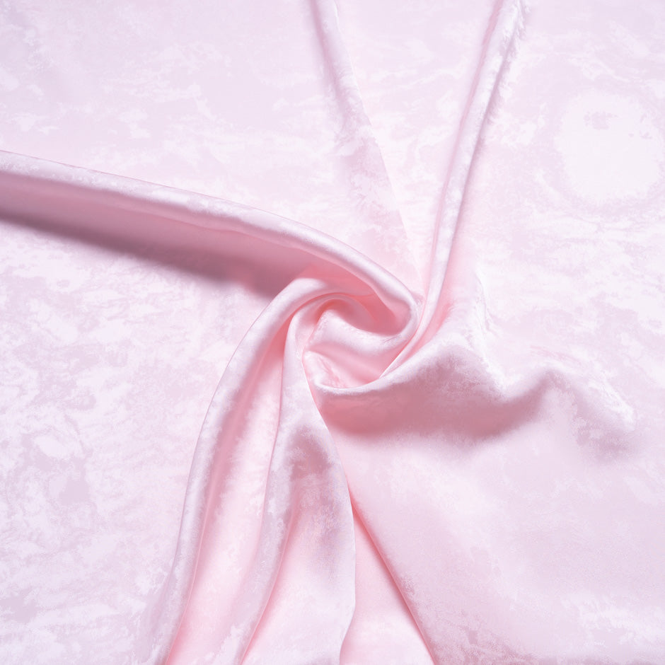 Baby Pink Viscose Blend Jacquard