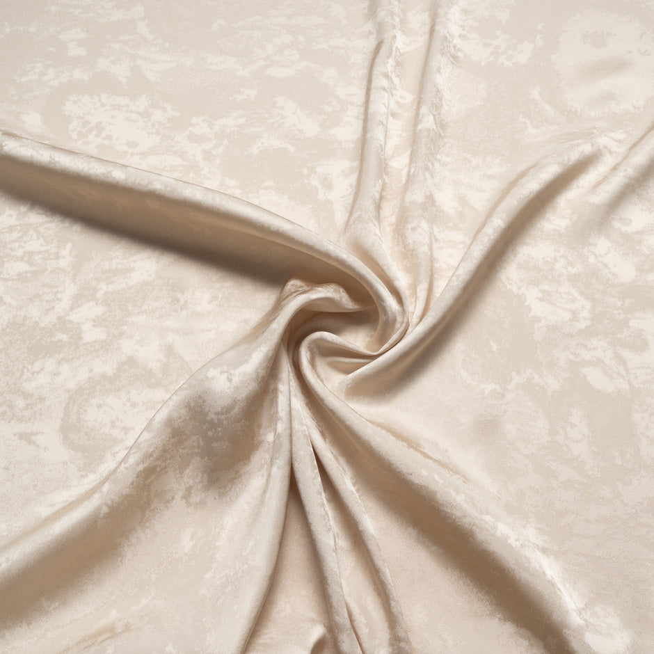 Soft Champagne Viscose Blend Jacquard