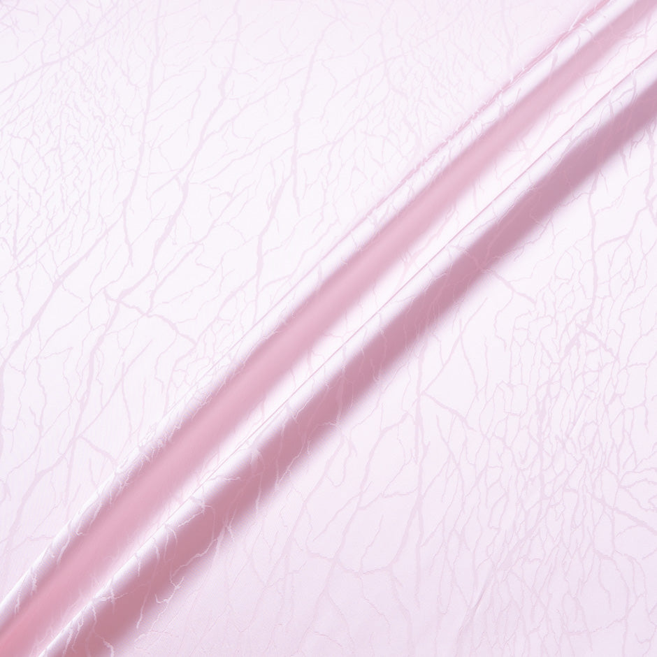 Baby Pink Viscose 'Vein' Jacquard