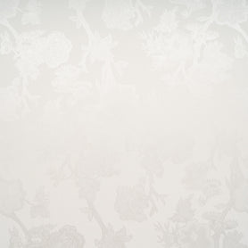 White Floral Jacquard Pure Silk