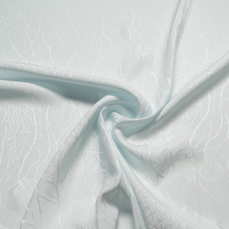 Barely Blue Viscose 'Vein' Jacquard