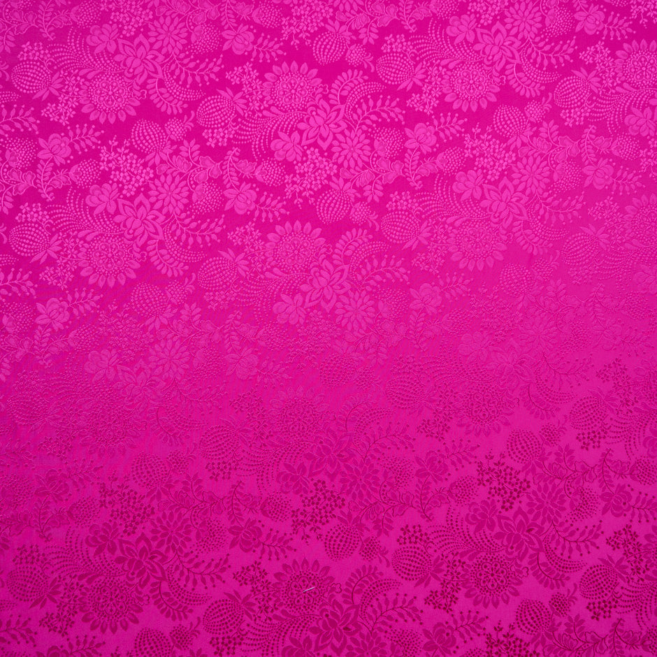 Bright Fuchsia Pink Viscose Jacquard