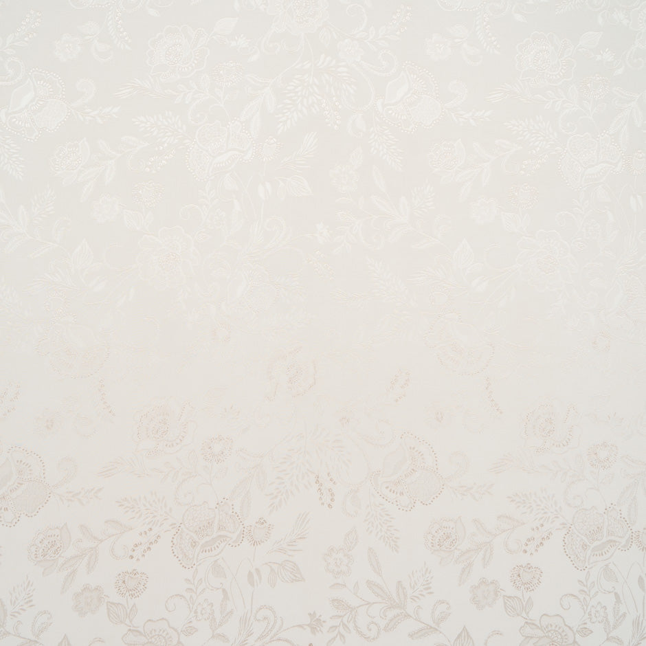 Pale Blush Floral Viscose Jacquard