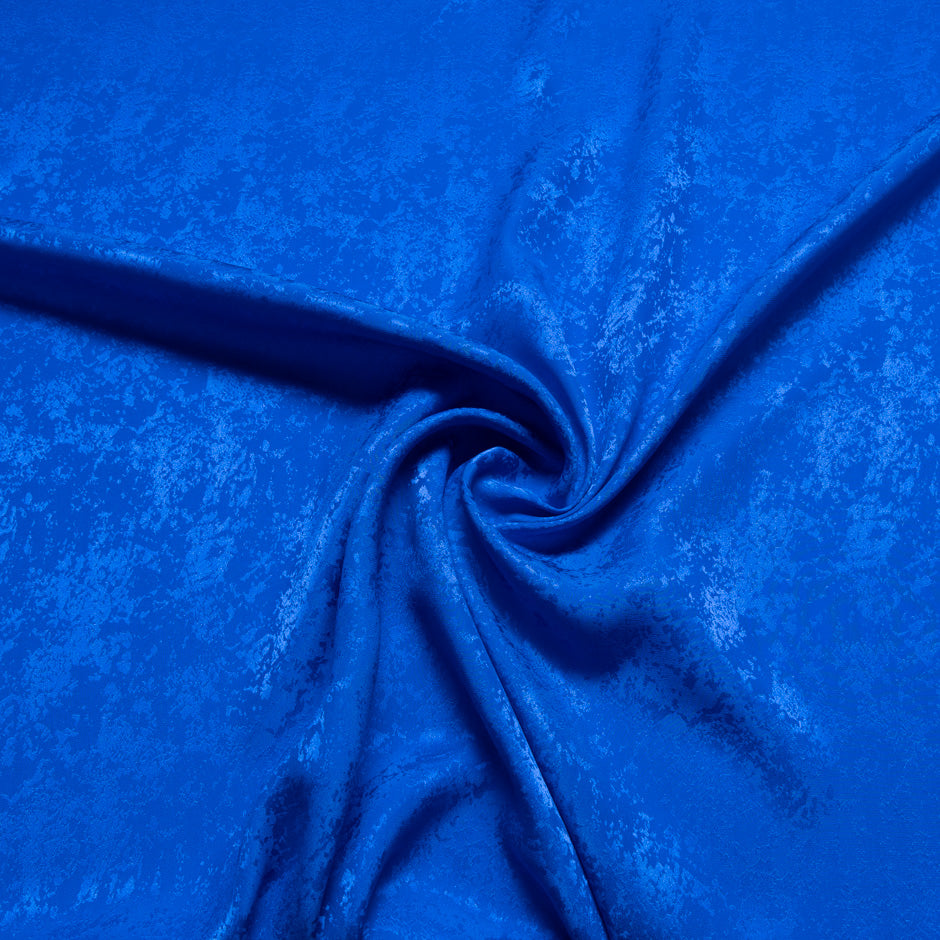 Royal Blue Viscose Marble Jacquard