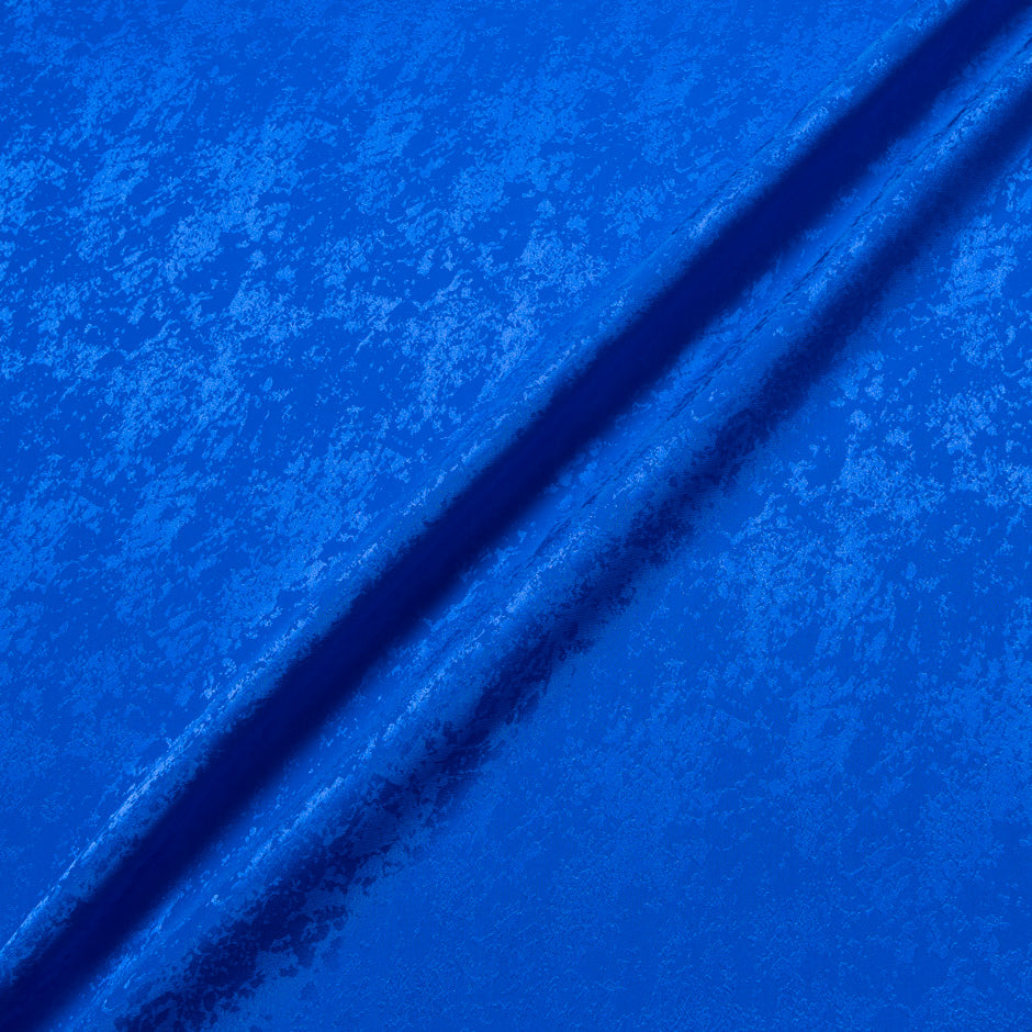Royal Blue Viscose Marble Jacquard