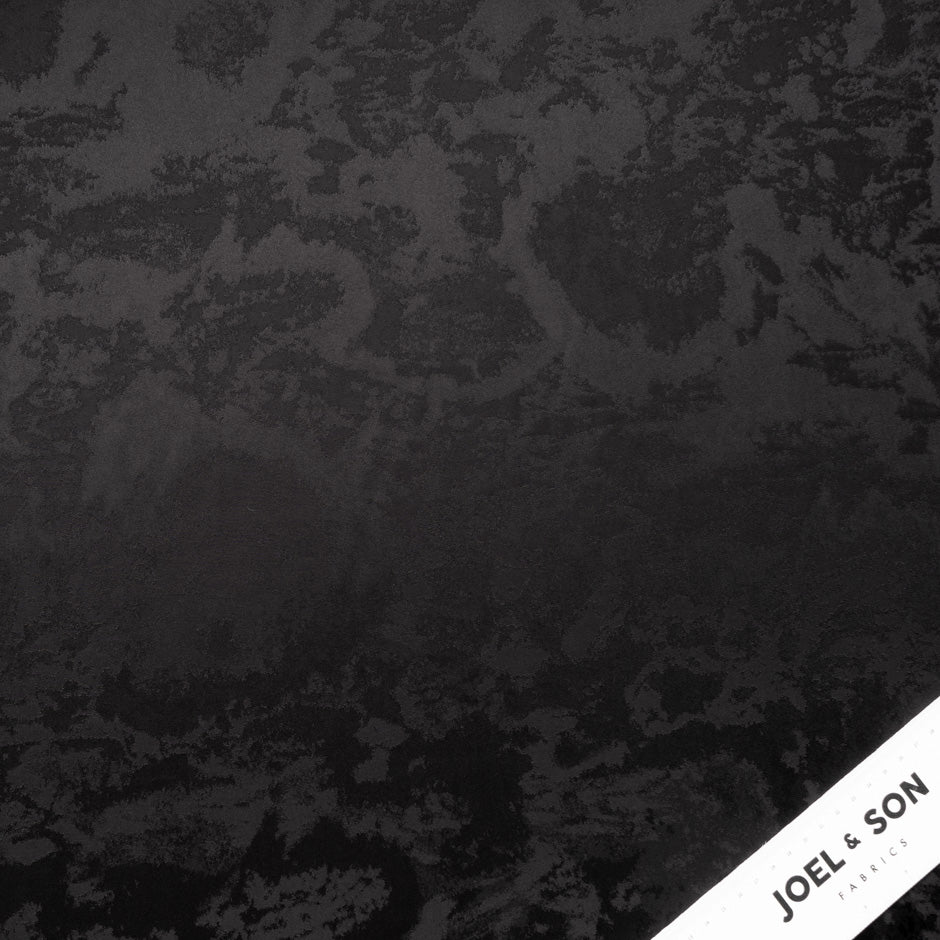 Black Viscose Marble Jacquard