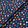 Multi-Coloured Spotted Navy Silk Crêpe de Chine