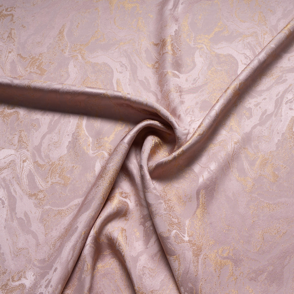 Dusty Pink Viscose Blend Floral Jacquard