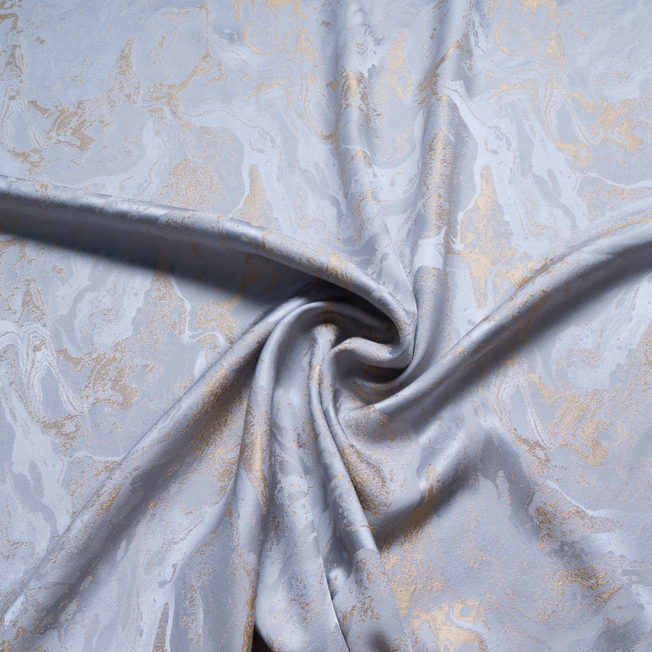 Muted Lilac Viscose Blend Floral Jacquard