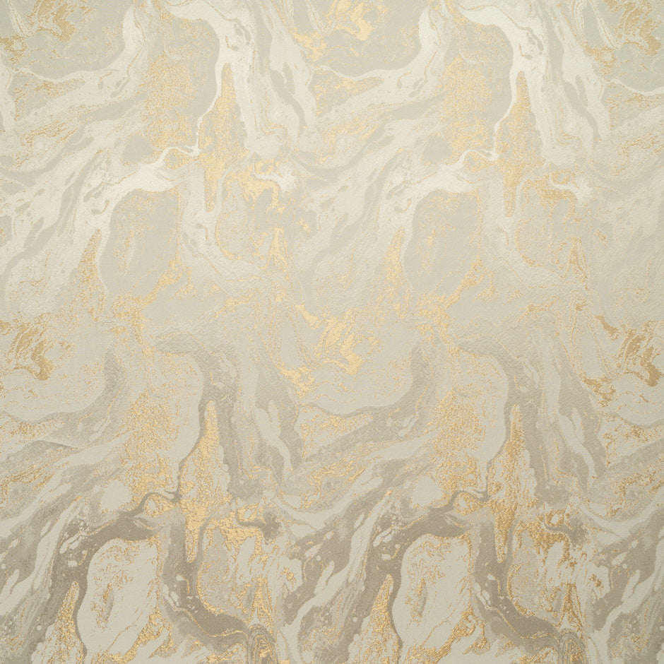 Beige Viscose Blend Floral Jacquard