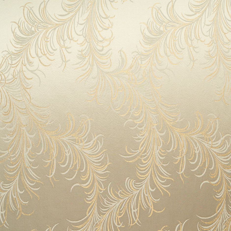 Champagne Beige Viscose Blend Jacquard