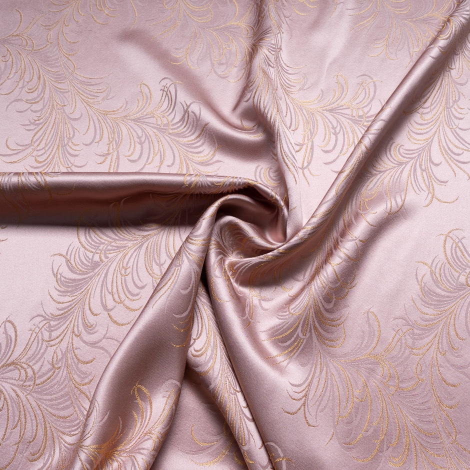 Blush Pink Viscose Blend Jacquard