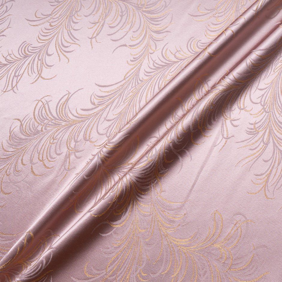 Blush Pink Viscose Blend Jacquard