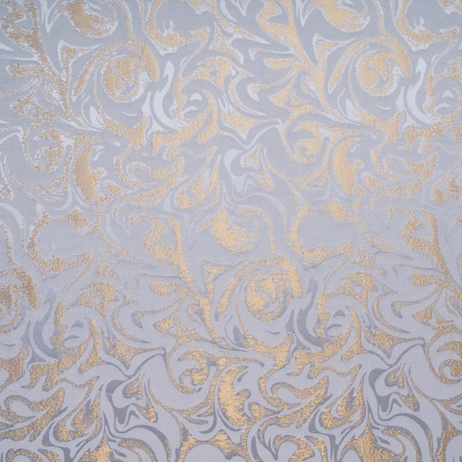 Lilac Grey Abstract Viscose Blend Jacquard