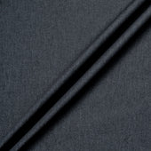 Dark Indigo Blue Stretch Cotton Denim