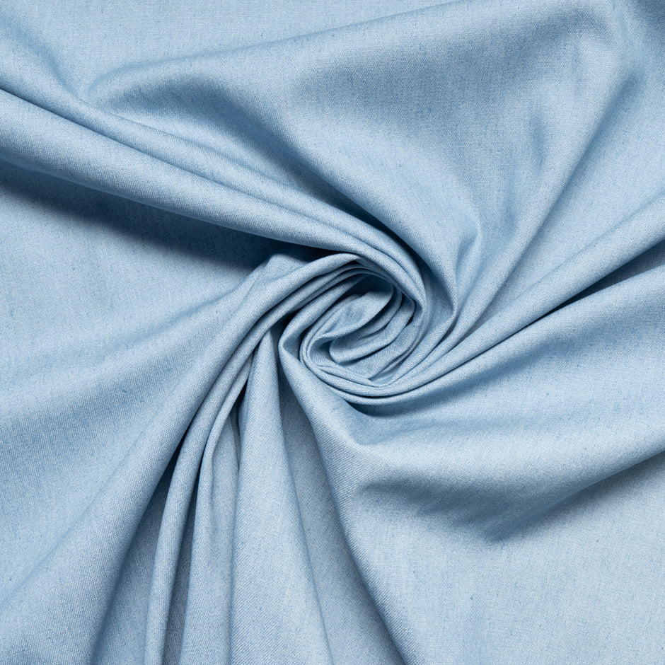 Soft Blue Pure Cotton Denim
