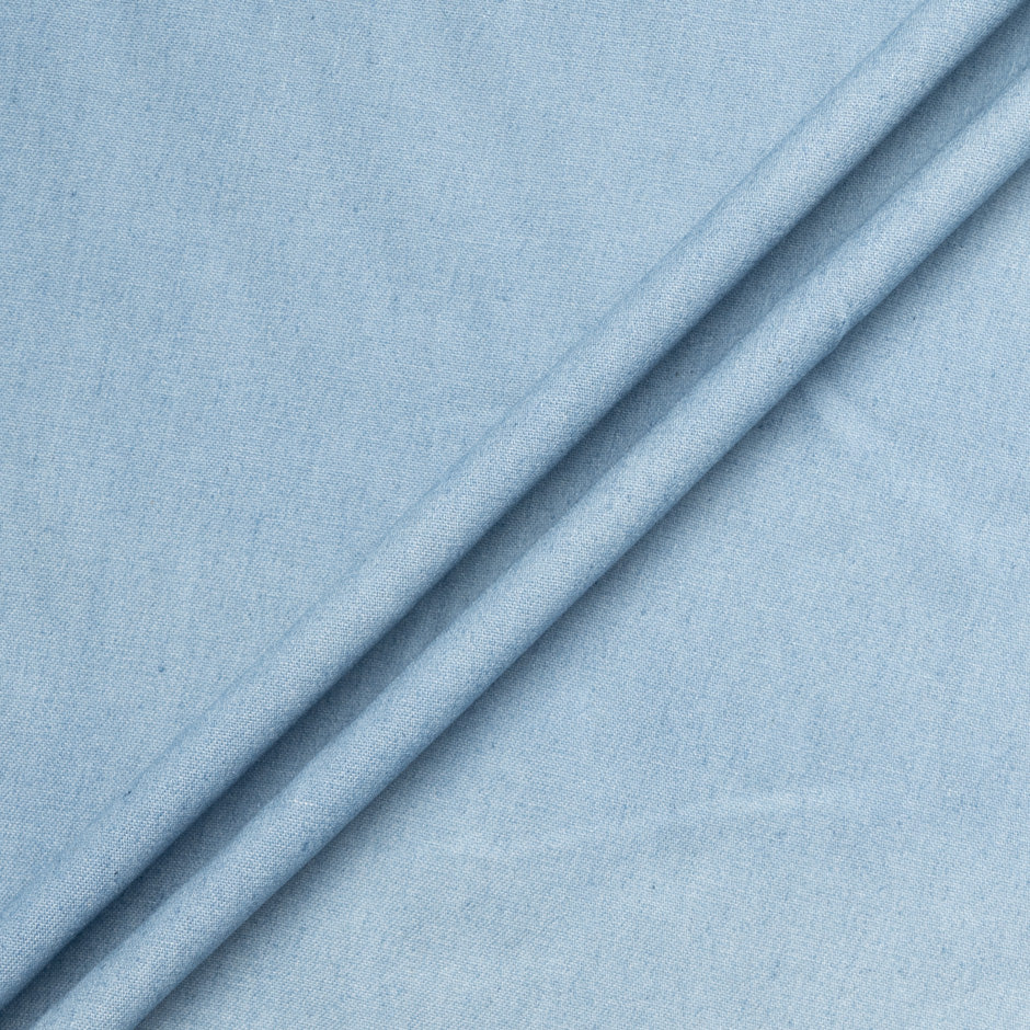 Soft Blue Pure Cotton Denim