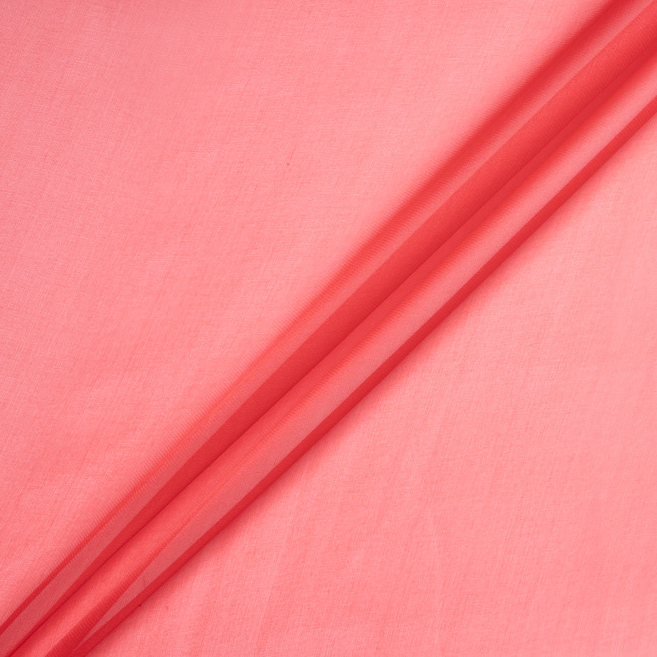Lipstick Red Satinised Silk Organza