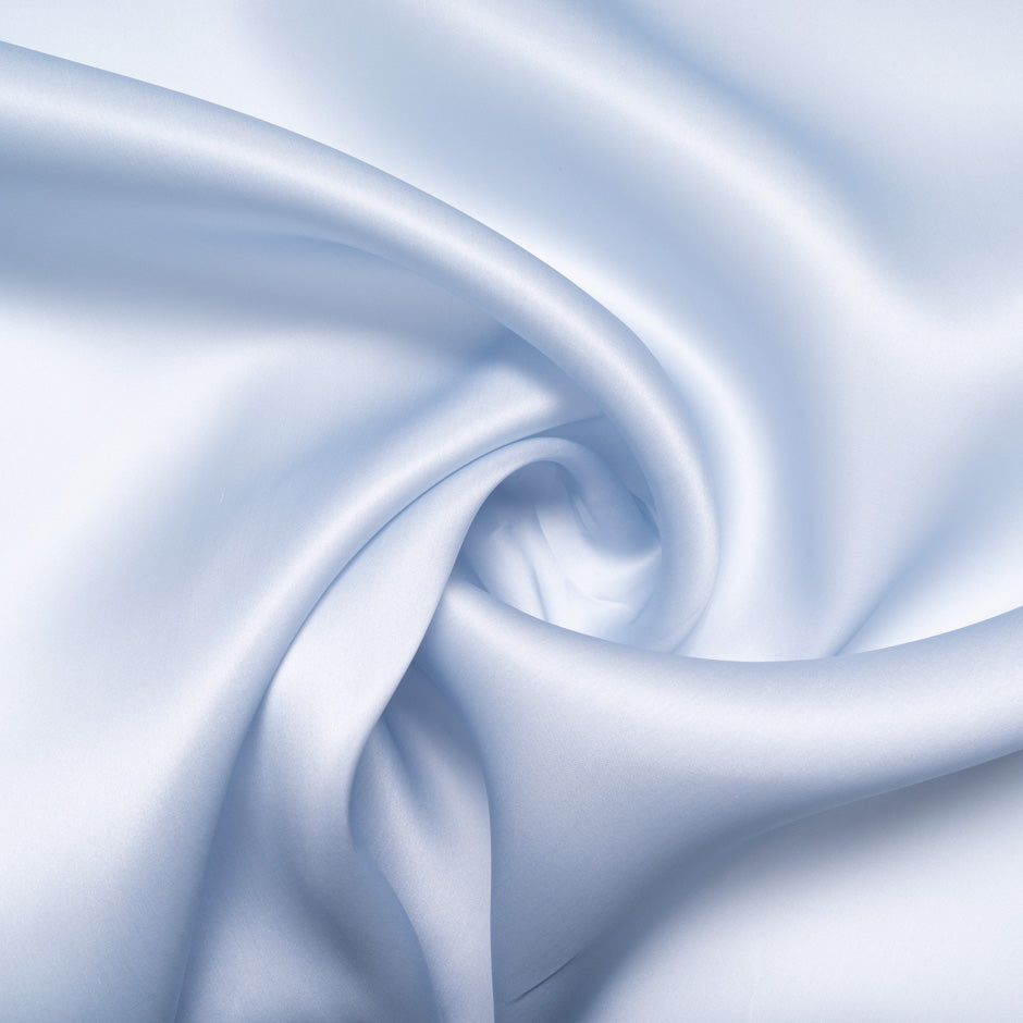 Soft Blue Double Satin Silk Organza