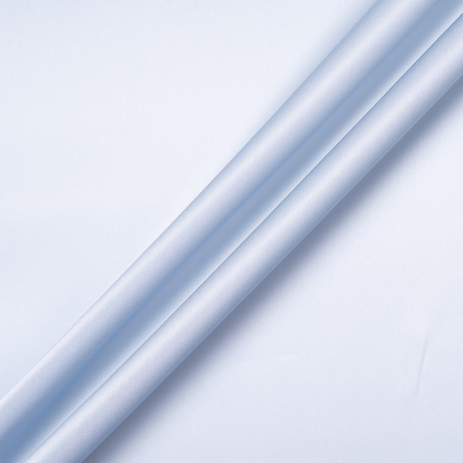 Soft Blue Double Satin Silk Organza