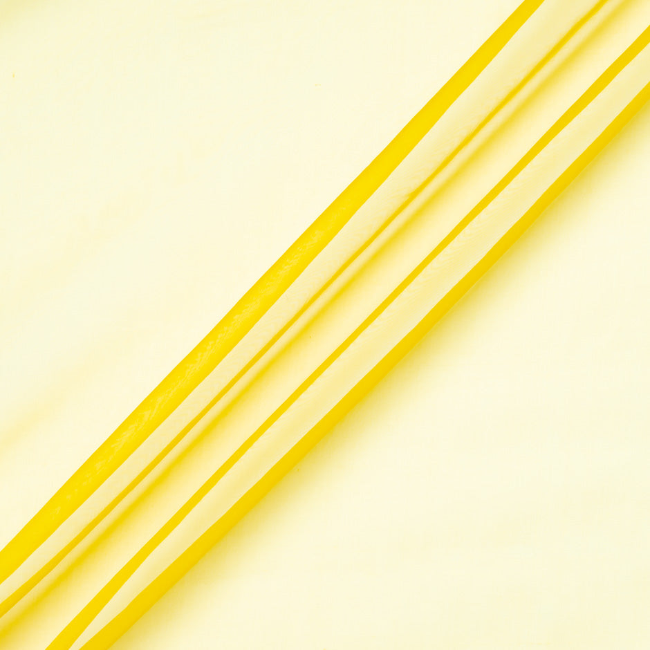 Canary Yellow Silk Organza