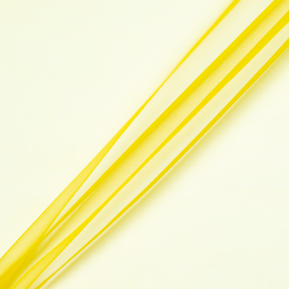 Bright Yellow Silk Organza