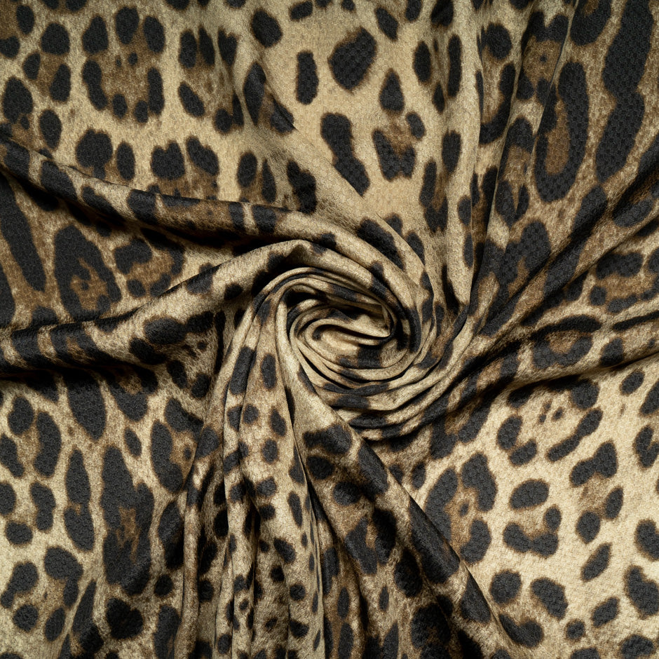 Animal Printed Silk Jacquard