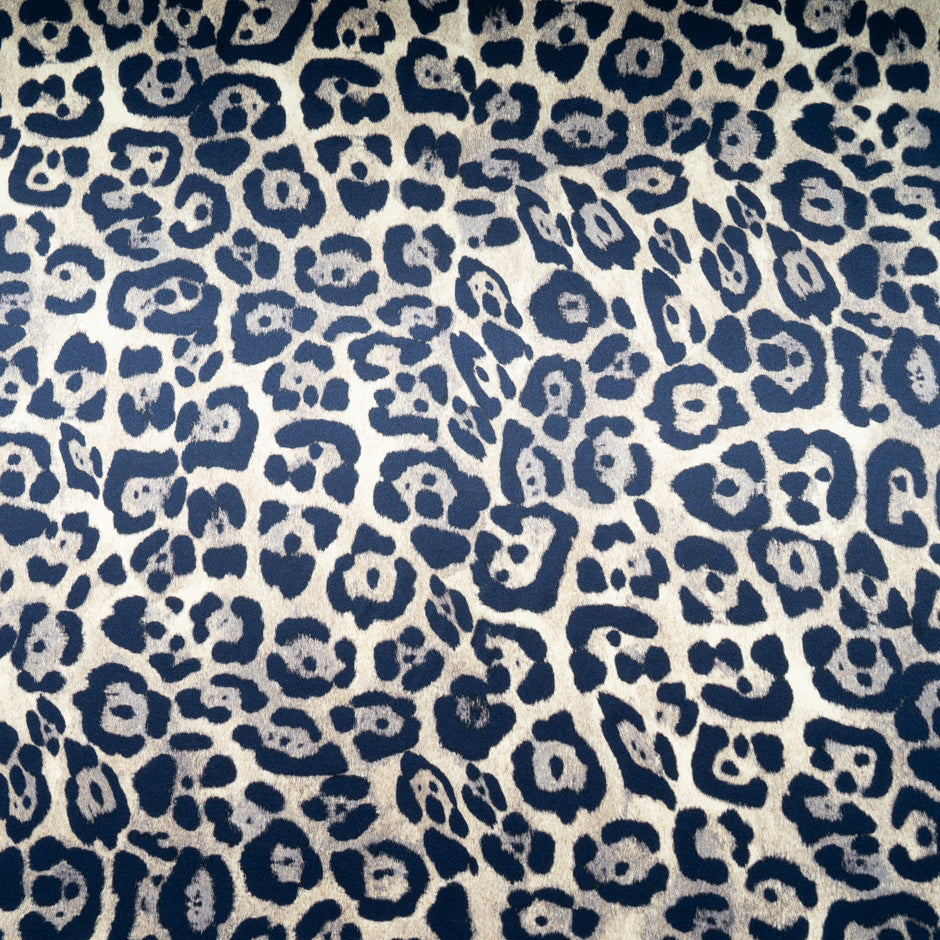 Animal Printed Pure Silk Pesante Satin