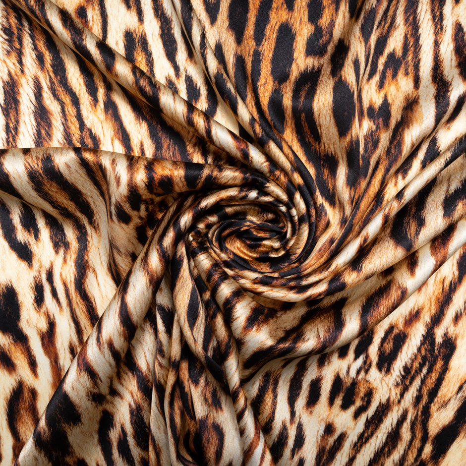Animal Printed Stretch Silk