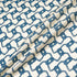 Blue Rope Printed Soft Yellow Pure Linen