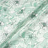 Muted Green Floral Printed Pure Linen