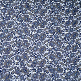 Busy Floral & Lace Printed Pure Linen